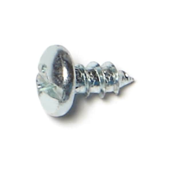 Midwest Fastener Sheet Metal Screw, #10 x 3/8 in, Zinc Plated Steel Pan Head Combination Phillips/Slotted Drive 67621 - main